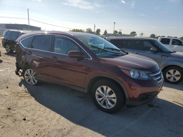 5J6RM4H70DL055230 - 2013 HONDA CR-V EXL 勃艮第红 照片 4
