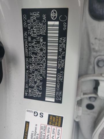 JTDEPMAE2MJ140814 - 2021 TOYOTA COROLLA LE 白色 照片 12