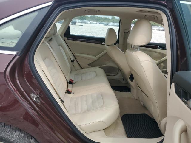 1VWCN7A37DC001552 - 2013 VOLKSWAGEN PASSAT SEL Bordeaux photo 10
