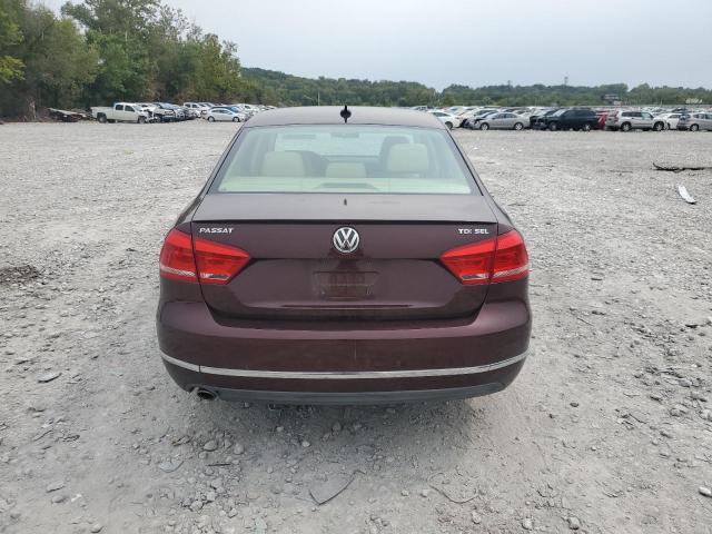 1VWCN7A37DC001552 - 2013 VOLKSWAGEN PASSAT SEL Bordeaux photo 6