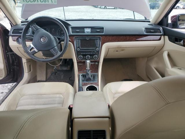 1VWCN7A37DC001552 - 2013 VOLKSWAGEN PASSAT SEL Bordeaux photo 8