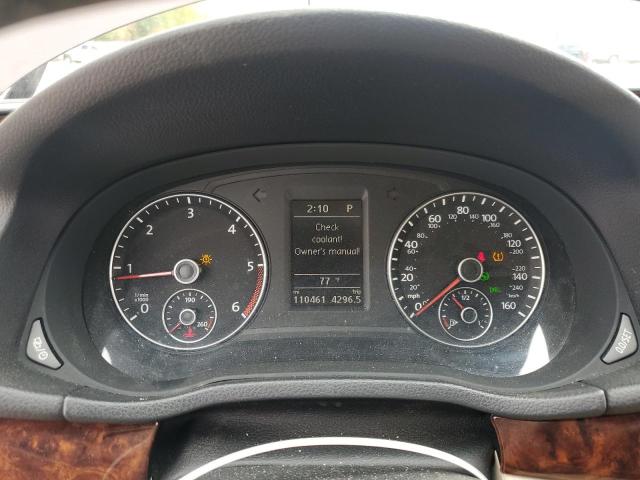 1VWCN7A37DC001552 - 2013 VOLKSWAGEN PASSAT SEL Bordeaux photo 9