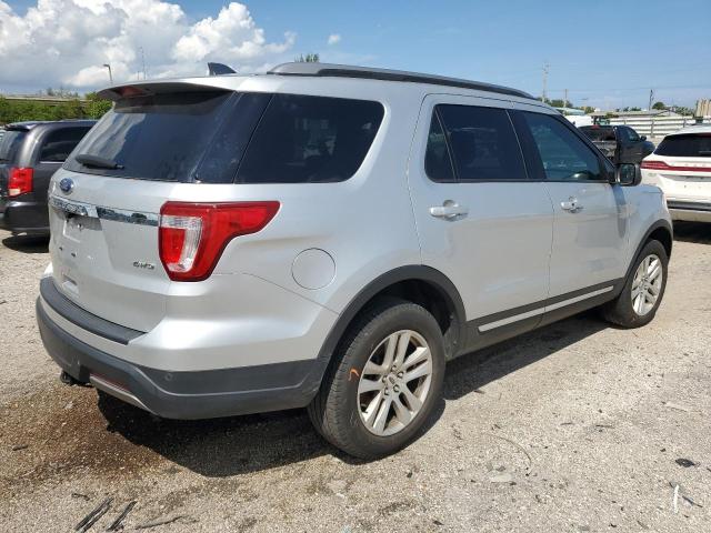 1FM5K8D88KGA38175 - 2019 FORD EXPLORER XLT Silber Foto 3