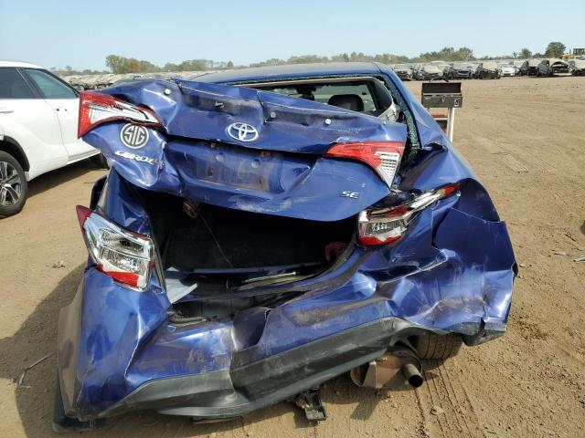 2T1BURHEXHC808536 - 2017 TOYOTA COROLLA L BLUE photo 6