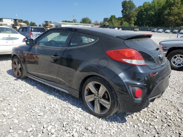 KMHTC6AE6FU232889 - 2015 HYUNDAI VELOSTER TURBO BLACK photo 2