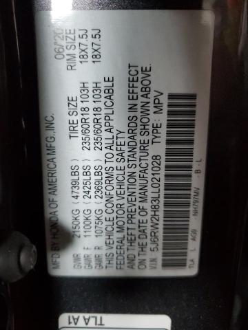 5J6RW2H83LL021028 - 2020 HONDA CR-V EXL Boz foto 12