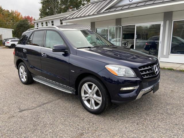 4JGDA5HB8CA012375 - 2012 MERCEDES-BENZ ML 350 4MATIC BLUE photo 1