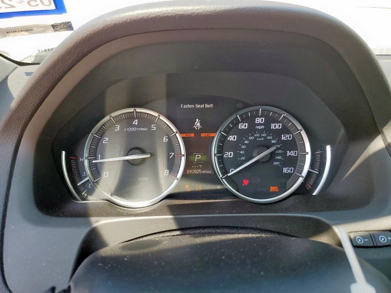 19UUB2F71HA004027 - 2017 ACURA TLX ADVANCE WHITE photo 9