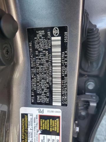 4T1BF1FK9GU173343 - 2016 TOYOTA CAMRY LE GRAY photo 12