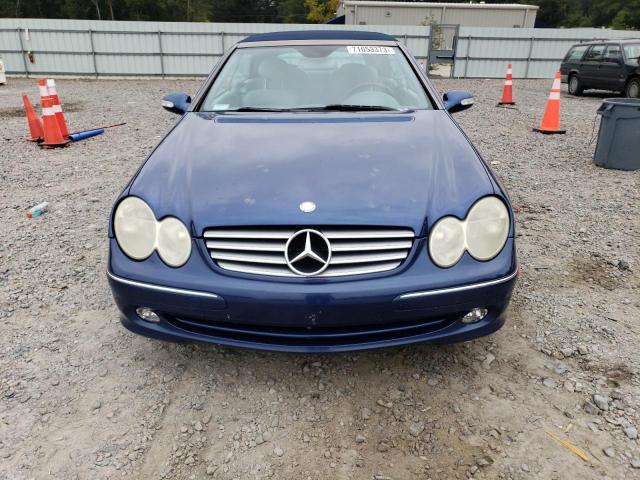 WDBTK65G75T054366 - 2005 MERCEDES-BENZ CLK 320 BLUE photo 5