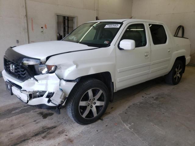 5FPYK1F69EB014378 - 2014 HONDA RIDGELINE RTL-S WHITE photo 1