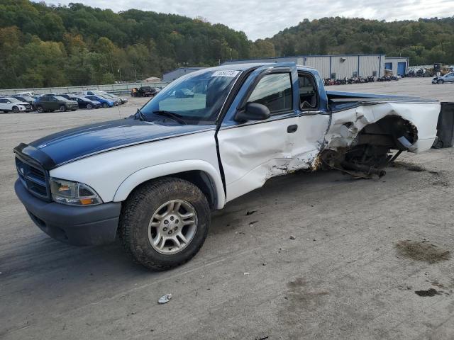 1D7HL12X13S344221 - 2003 DODGE DAKOTA SXT BLUE photo 1