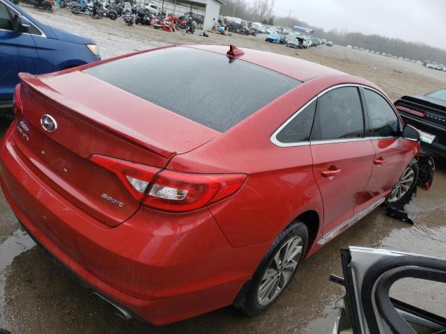 5NPE34AF6HH454212 - 2017 HYUNDAI SONATA SPORT RED photo 3