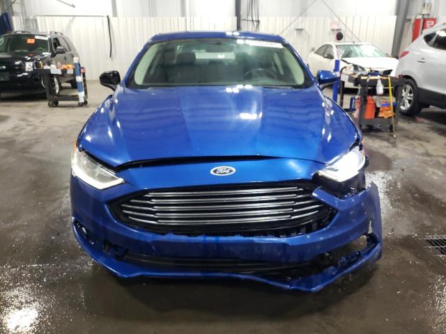 3FA6P0LU4HR385309 - 2017 FORD FUSION SE HYBRID BLUE photo 5