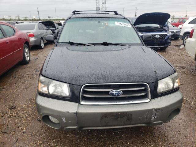 JF1SG65673H727975 - 2003 SUBARU FORESTER 2.5XS შავი ფოტო 5