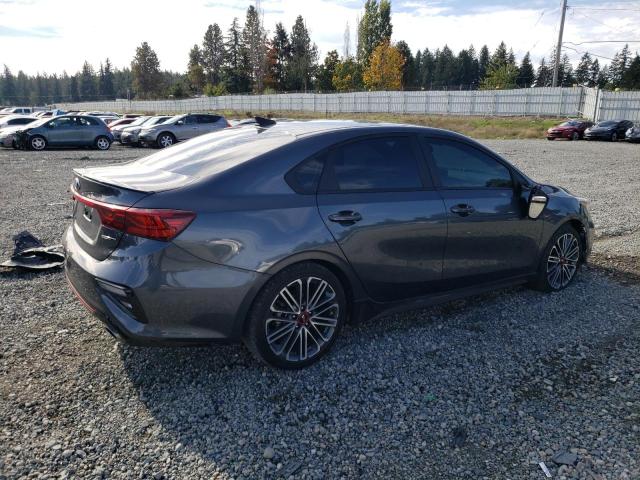 3KPF44AC4LE259150 - 2020 KIA FORTE GT GRAY photo 3