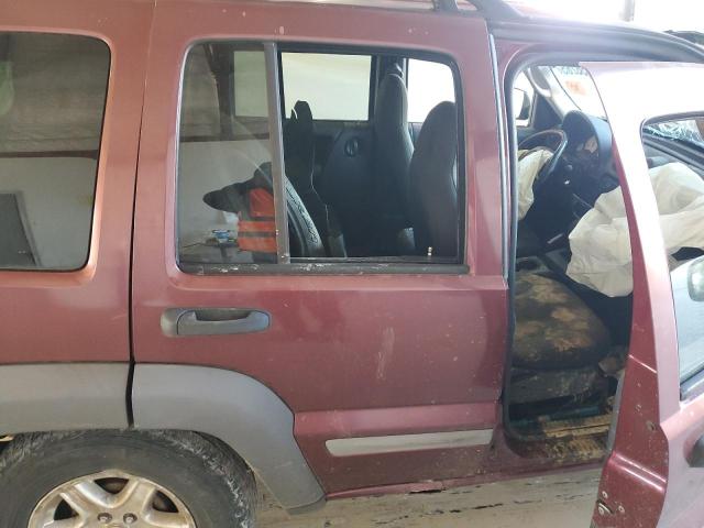 1J4GL48K22W198996 - 2002 JEEP LIBERTY SPORT MAROON photo 11