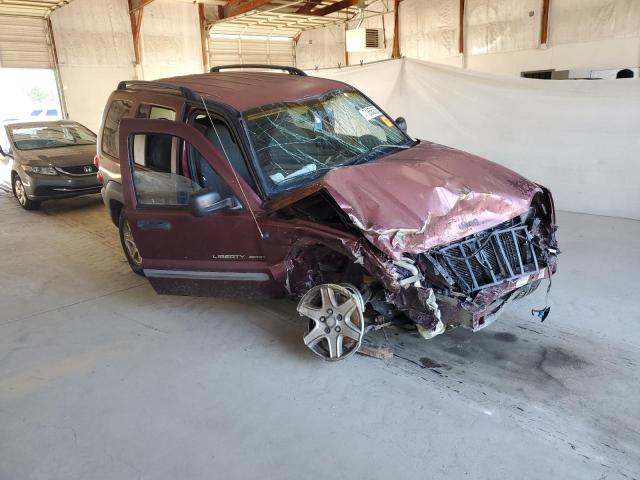 1J4GL48K22W198996 - 2002 JEEP LIBERTY SPORT MAROON photo 4