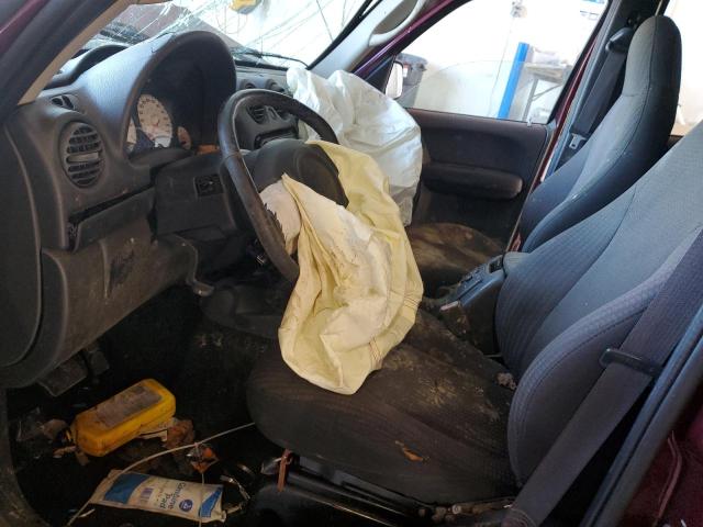 1J4GL48K22W198996 - 2002 JEEP LIBERTY SPORT MAROON photo 7