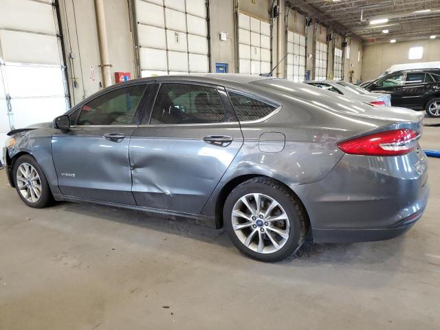 3FA6P0LU2HR346766 - 2017 FORD FUSION SE HYBRID GRAY photo 2