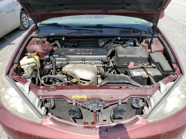 4T1BE32K93U127445 - 2003 TOYOTA CAMRY LE BURGUNDY photo 11