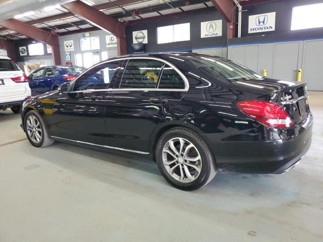 WDDWF4KB0GR135568 - 2016 MERCEDES-BENZ C 300 4MATIC BLACK photo 2