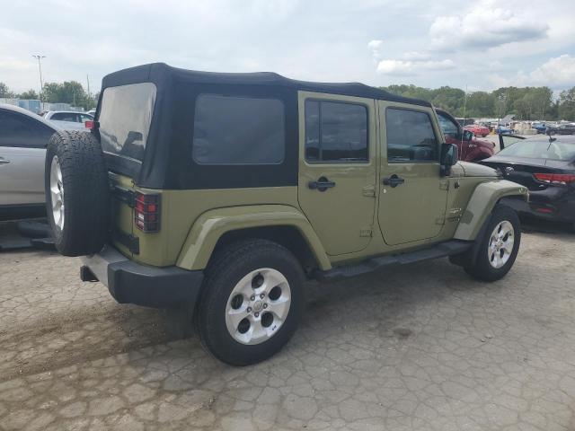 1C4HJWEG2DL705573 - 2013 JEEP WRANGLER U SAHARA GREEN photo 3