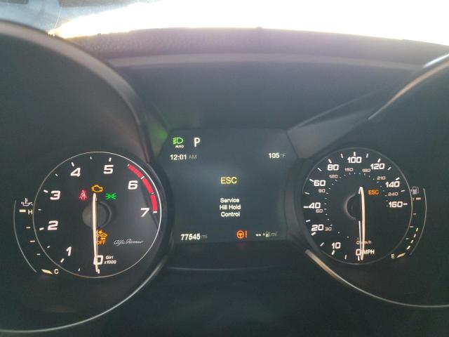 ZARFAEBN8H7538158 - 2017 ALFA ROMEO GIULIA BLACK photo 9