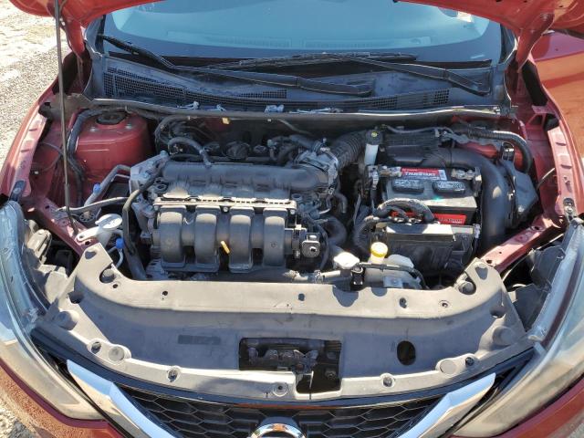 3N1AB7AP2GL652671 - 2016 NISSAN SENTRA S RED photo 11