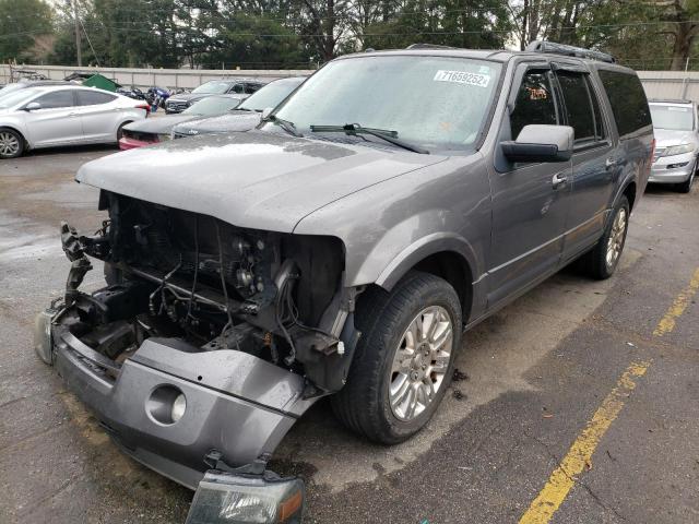 1FMJK1K56DEF51261 - 2013 FORD EXPEDITION EL LIMITED GRAY photo 1