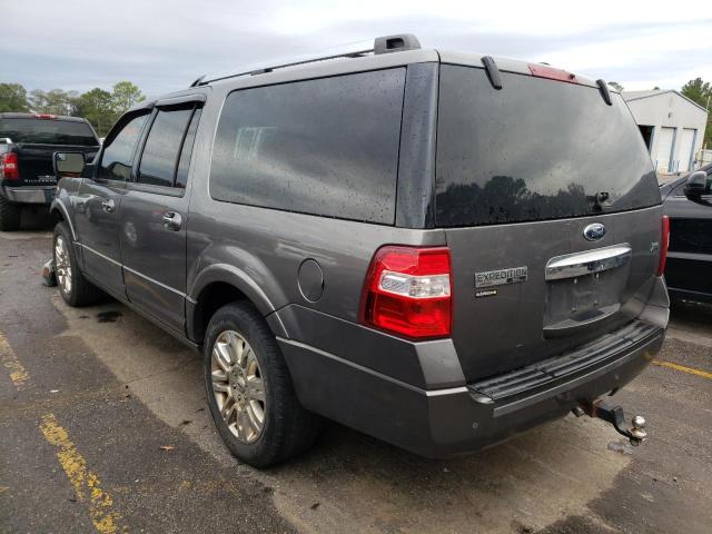 1FMJK1K56DEF51261 - 2013 FORD EXPEDITION EL LIMITED GRAY photo 2