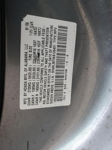 5FNRL38796B128491 - 2006 HONDA ODYSSEY EXL BLUE photo 13