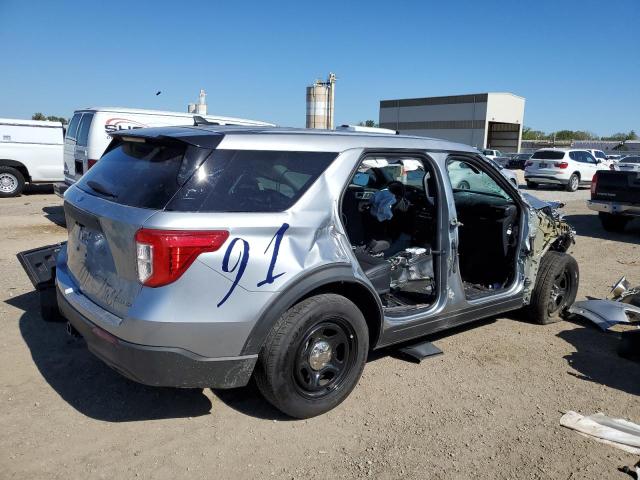 1FM5K8AC7PGA32755 - 2023 FORD EXPLORER POLICE INTERCEPTOR GRAY photo 3