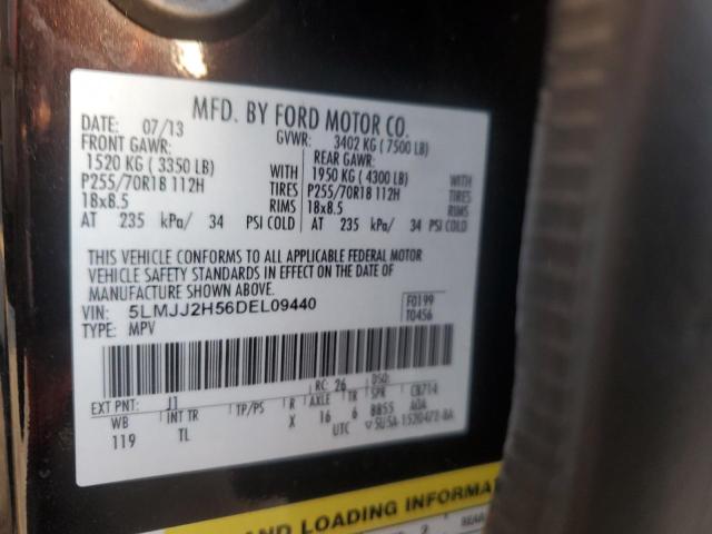 5LMJJ2H56DEL09440 - 2013 LINCOLN NAVIGATOR შავი ფოტო 13