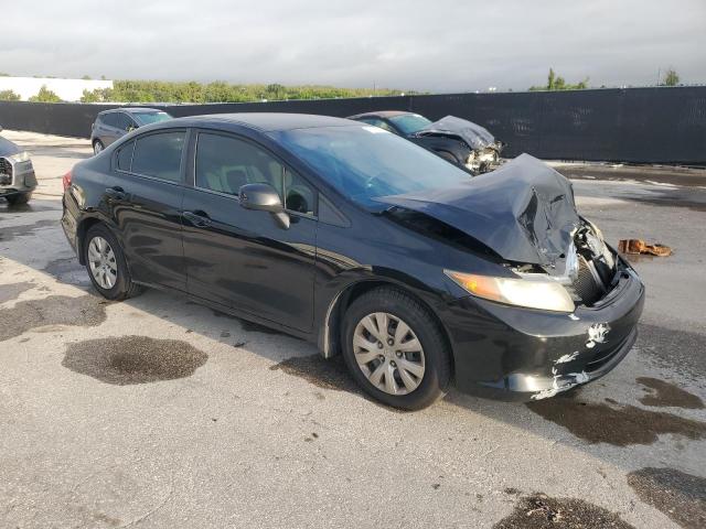 2HGFB2F52CH322174 - 2012 HONDA CIVIC LX BLACK photo 4