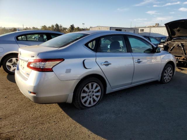 3N1AB7AP0EL697802 - 2014 NISSAN SENTRA S SILVER photo 3