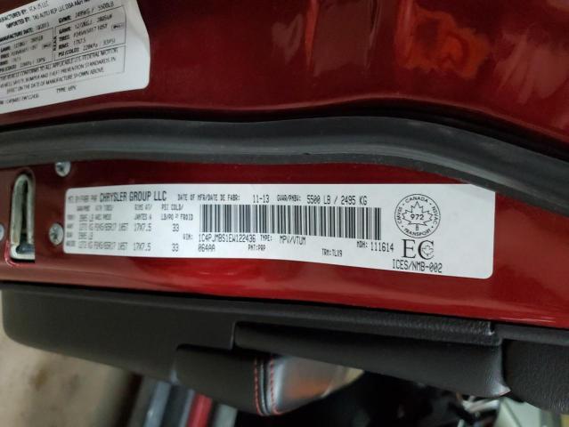 1C4PJMBS1EW122436 - 2014 JEEP CHEROKEE TRAILHAWK 栗色 照片 13