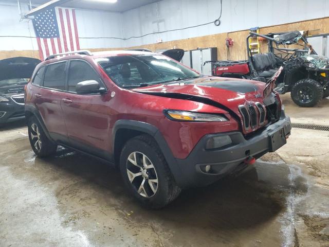 1C4PJMBS1EW122436 - 2014 JEEP CHEROKEE TRAILHAWK 栗色 照片 4