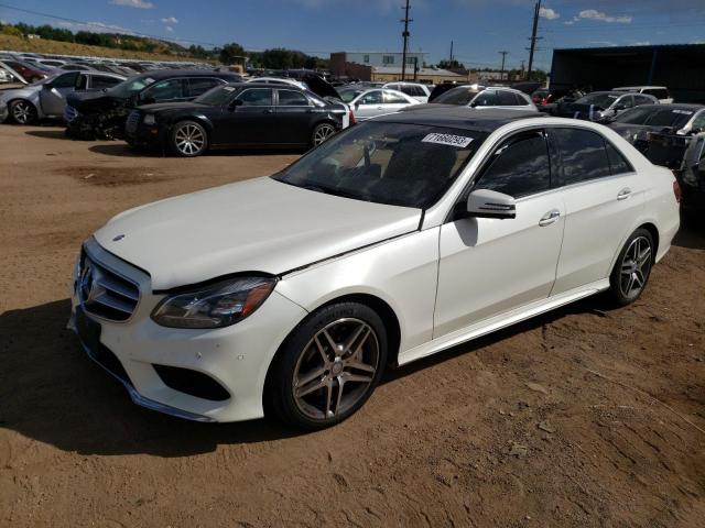 WDDHF9BB6EB063903 - 2014 MERCEDES-BENZ E 550 4MATIC WHITE photo 1