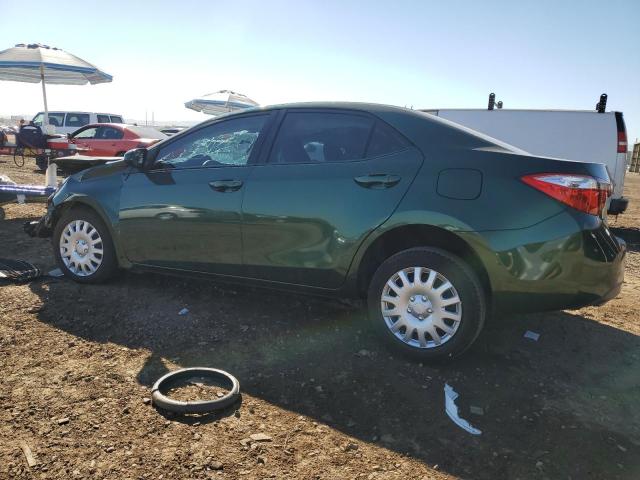 5YFBURHE9FP223749 - 2015 TOYOTA COROLLA L GREEN photo 2