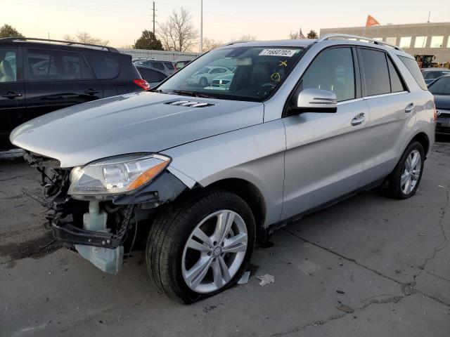 4JGDA5HB0DA224933 - 2013 MERCEDES-BENZ ML 350 4MATIC SILVER photo 1