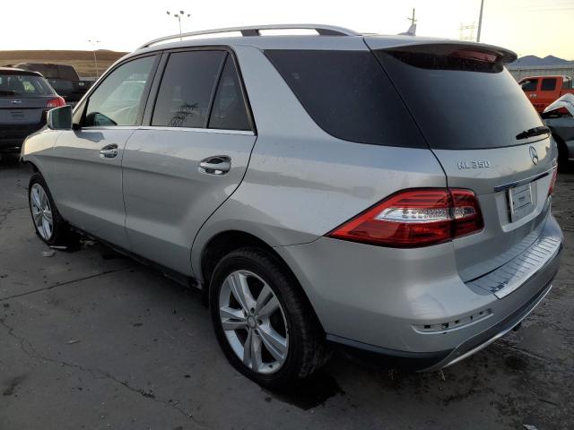 4JGDA5HB0DA224933 - 2013 MERCEDES-BENZ ML 350 4MATIC SILVER photo 2