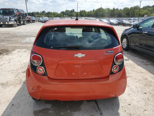 1G1JB6SH9D4102814 - 2013 CHEVROLET SONIC LS ORANGE photo 6