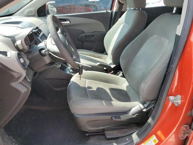 1G1JB6SH9D4102814 - 2013 CHEVROLET SONIC LS ORANGE photo 7