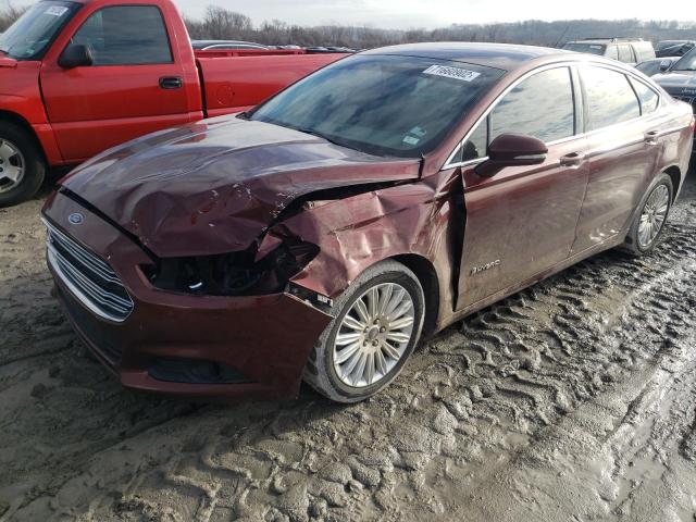 3FA6P0LU7FR256722 - 2015 FORD FUSION SE HYBRID MAROON photo 1