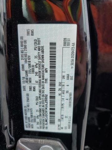 5LMCJ2C91KUL25552 - 2019 LINCOLN MKC SELECT Սև լուսանկար 13