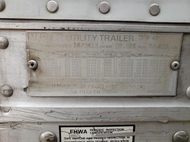 1UYVS2534EG071412 - 2014 UTILITY TRAILER Սպիտակ լուսանկար 10