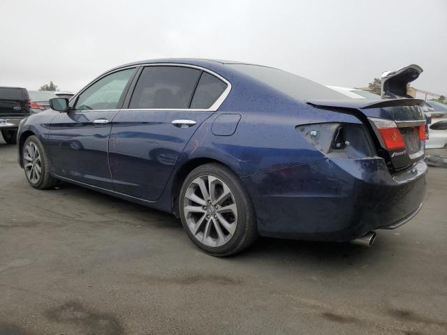 1HGCR2F51FA013152 - 2015 HONDA ACCORD SPORT BLUE photo 2