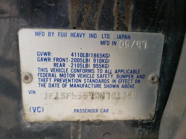 JF1SF6557WH701858 - 1998 SUBARU FORESTER S BLACK photo 13