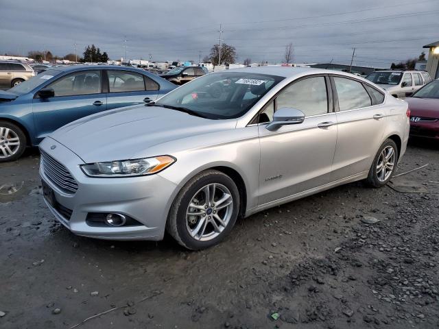 3FA6P0LU8FR115545 - 2015 FORD FUSION SE HYBRID SILVER photo 1